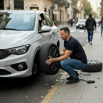 Cambio de neumático